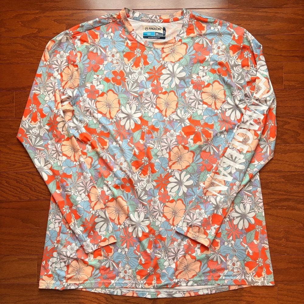 Magellan Outdoors Long Sleeve Fishing Shirt UPF 50 XXL